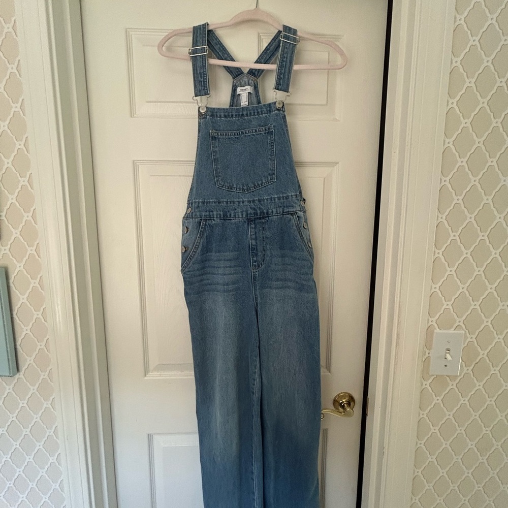 Forever 21 Light Blue Denim Overalls